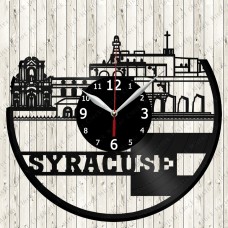 Syracuse City Vinyl  Clock 