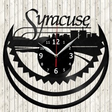 Syracuse City Vinyl  Record  Clock 