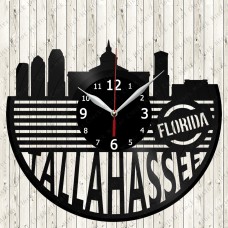 Tallahassee City Vinyl  Record  Clock 