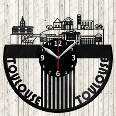 Toulouse  City Vinyl  Clock 