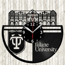 Tulane University Vinyl  Clock 