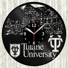 Tulane  University Vinyl  Record  Clock 