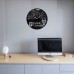 Tulane  University Vinyl  Record  Clock 