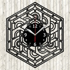 Abstract Vinyl Record Clock №87