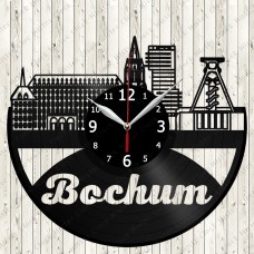 Bochum City Vinyl  Clock 