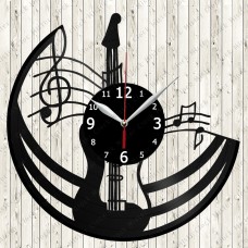 Guitar Vinyl Record Clock 