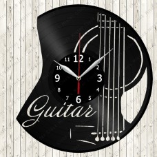 Guitar Vinyl Clock 