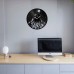 Mountain Moon Vinyl Clock 