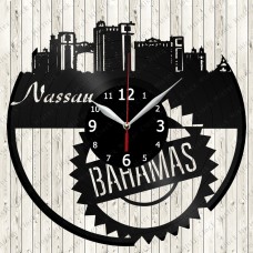 Nassau City Vinyl  Record  Clock 