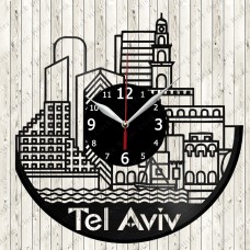 Tel Aviv City Vinyl  Clock 