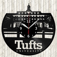 Tufts University Vinyl  Clock 
