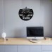 Tufts University Vinyl  Clock 