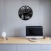 Tufts  University Vinyl  Record  Clock 