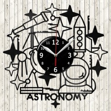 Astronomy Vinyl Record Clock 