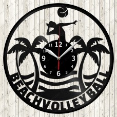 Vinyl Record Clock Beach Volleyball