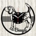 Beagle Vinyl Record Clock 