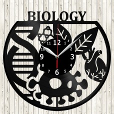 Biology Vinyl Record Clock 