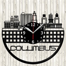 Columbus Vinyl Record Clock 