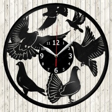 Dove Vinyl Record Clock 