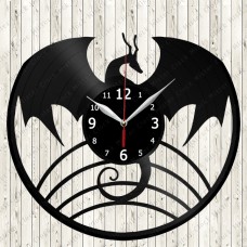 Dragon Vinyl Record Clock 