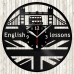 English Lessons Vinyl Record Clock English Lessons Vinyl Record Clock