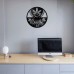 Ganja Leaf Vinyl Record Clock 
