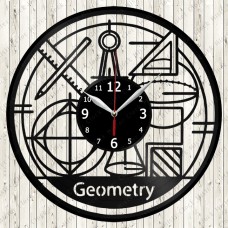 Vinyl Record Clock Geometry