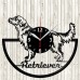 Golden Retriever Vinyl Record Clock 