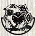 Vinyl Record Clock Himalayan Cat