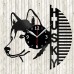 Vinyl Record Clock Husky