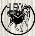 Husky Vinyl Record Clock 