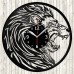 Vinyl Record Clock Lion