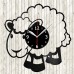 Little Sheep Vinyl Record Clock 