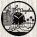 Los Angeles Vinyl Record Clock 