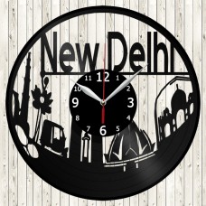 New Delhi Vinyl Record Clock 