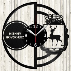 Nizhny Novgorod Vinyl Record Clock 