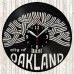 Oakland Vinyl Record Clock 