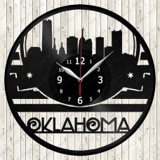 Oklahoma Vinyl Record Clock 