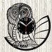 Owl Vinyl Record Clock 