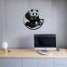 Vinyl Record Clock Panda