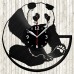 Vinyl Record Clock Panda