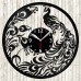 Peacock Vinyl Record Clock 