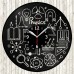 Physics Vinyl Record Clock 