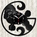 Poodle Vinyl Record Clock 