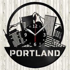 Portland Vinyl Record Clock 