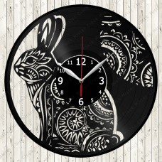 Rabbit Vinyl Record Clock 