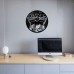 Rap Vinyl Record Clock 