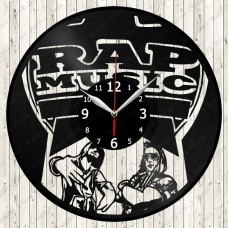 Rap Vinyl Record Clock 