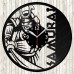 Samurai Vinyl Record Clock Samurai Vinyl Record Clock