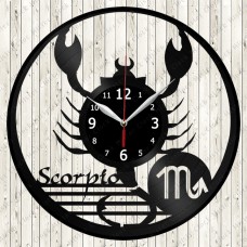 Scorpio Vinyl Record Clock 